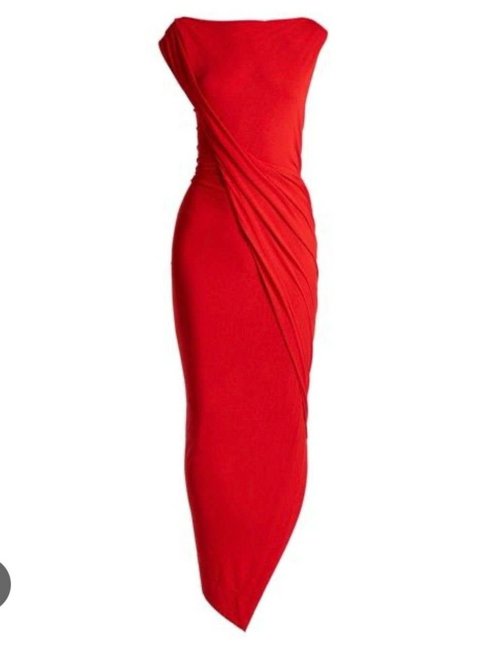 Vivienne Westwood Red Asymmetrical Draped Dress